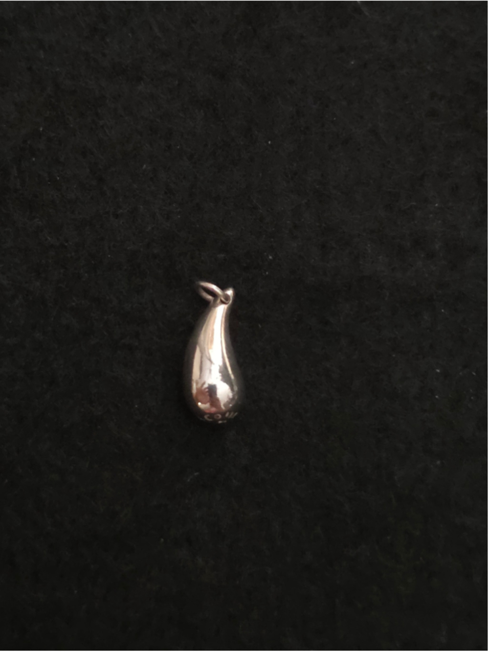 Tiffany Elsa Peretti 925 Sterling Silver Teardrop Pendant Charm